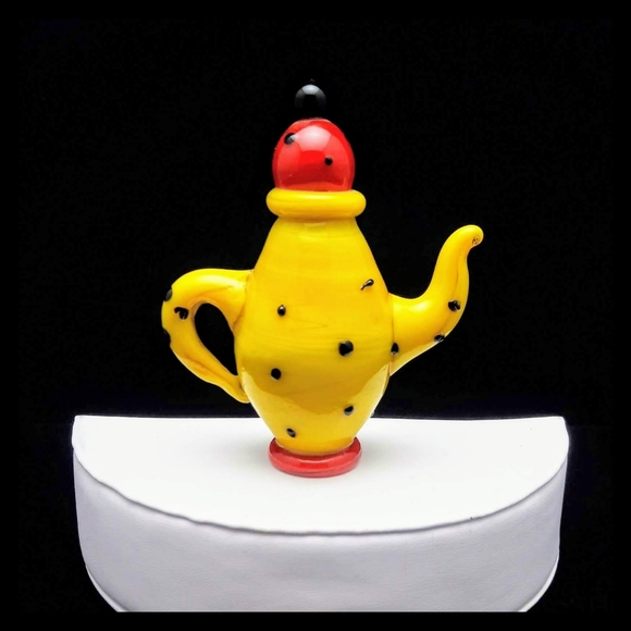 🫖 Vintage Global Village Colorful Glass Teapot Figurines - Picture 3 of 7